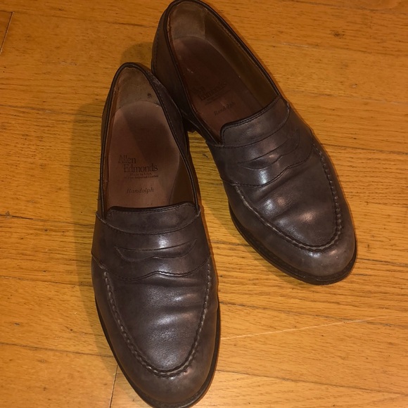 🍁👞GRAY ALLEN EDMONDS SHOES - MENS 7.5 EEE👞🍁 - Picture 1 of 11